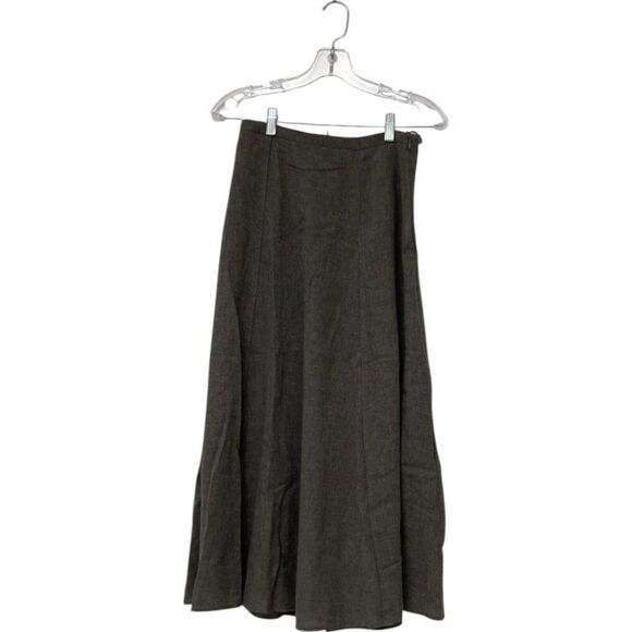Massimo Dutti Womens Midi Skirt EU 34 US 2 Gray Wool blend 5288/288 NWT - Picture 3 of 8